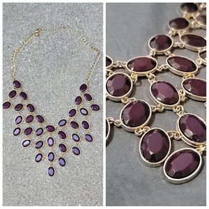 Vtg Waterfall Bib Statement Necklace